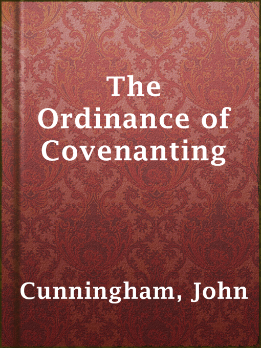 Cover image for The Ordinance of Covenanting
